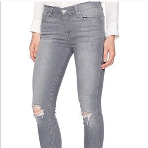 7 For All ManKind High Waist Stretch Gray Jeans